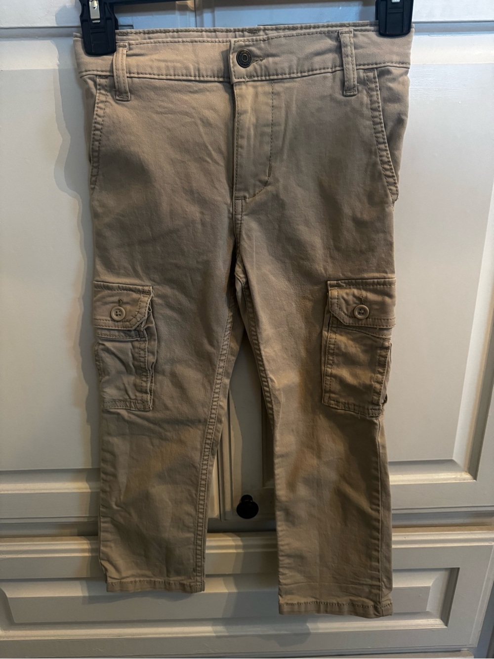 Kids Cargo Pants in Khaki - Classic Cargo  Style